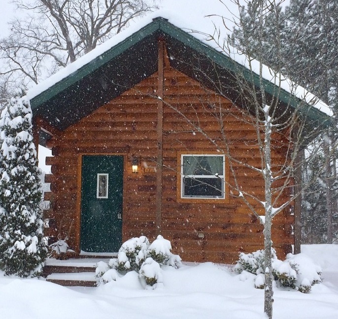 Log Cabin 1 Oak Crystal Adventures Michigan Vacation Rentals